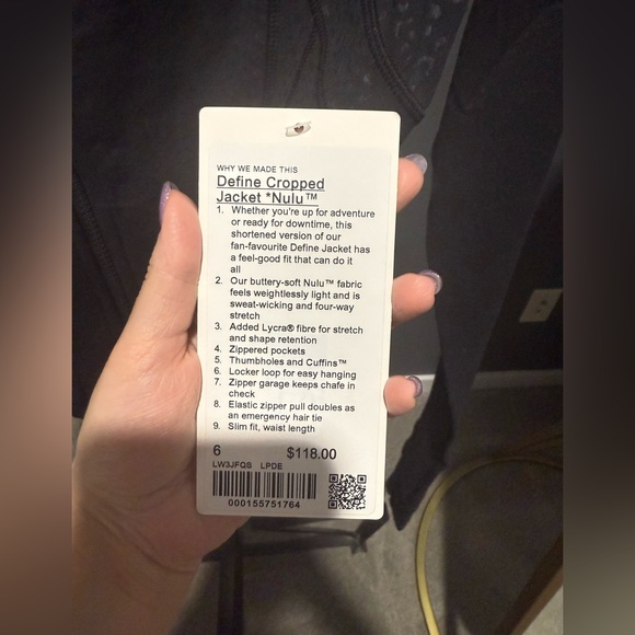 Lululemon Cropped Define Jacket - Leopard Daisy (NWT) - Picture 5 of 6